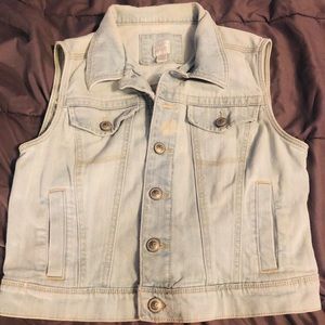 Lauren Conrad distressed denim jacket